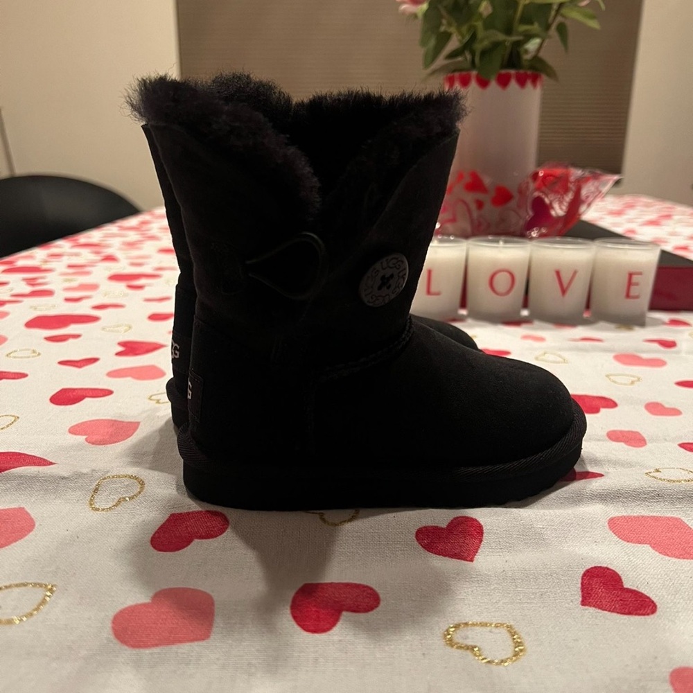 UGG Black Boots with Plush Lining